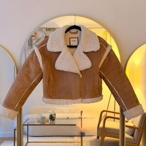 Abercrombie & Fitch Faux Shearling Jacket